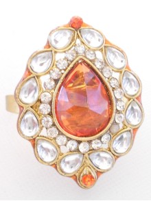 Kundan Finger Ring